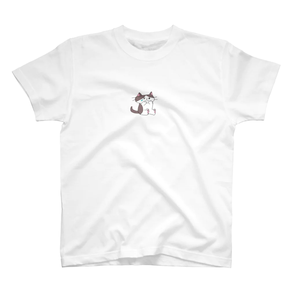 ミネモのえんえんねこちゃんマスク Regular Fit T-Shirt