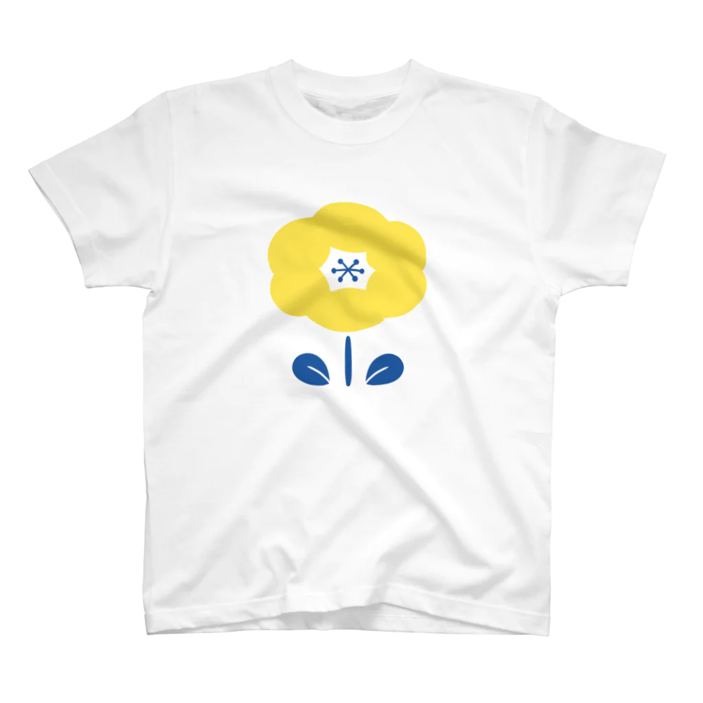 Goburin Marketの🌼元気が出るお花(黄)🌼 スタンダードTシャツ