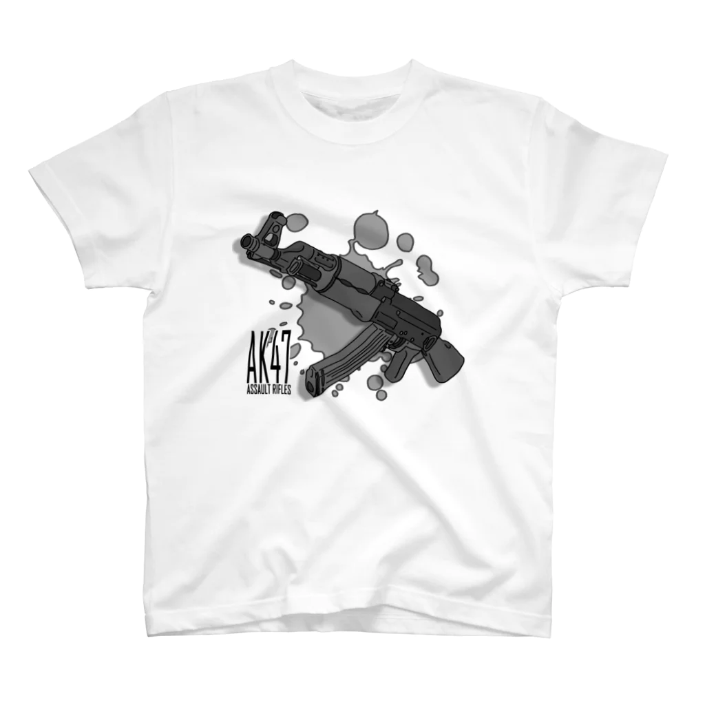 サバイバルデザイン チームシックスのTシャツ（AK47）Type3 Regular Fit T-Shirt