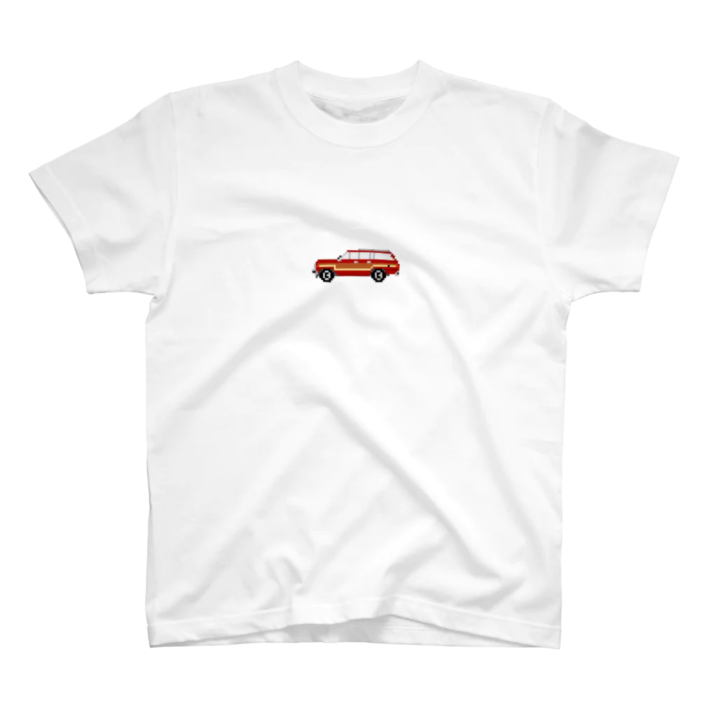 ふろあがり虫描きのアメリカンな車(ボルドー) Regular Fit T-Shirt