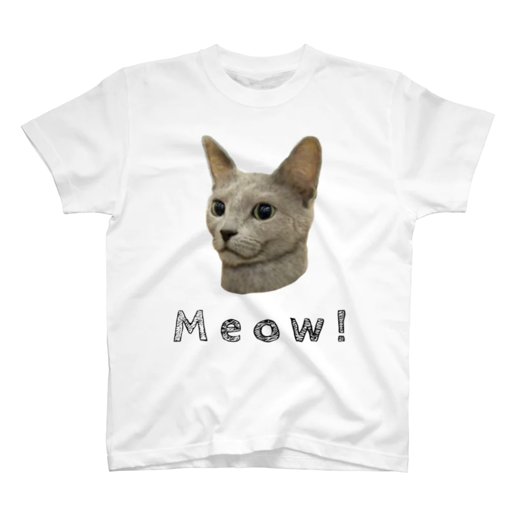 いきもの大好き！ほほえみフレンズのネコちゃんの可愛い！ スタンダードTシャツ