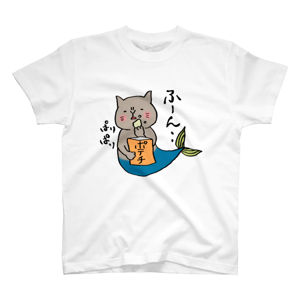 唐草ヒョウのまぐろぺす ふーん スタンダードTシャツ