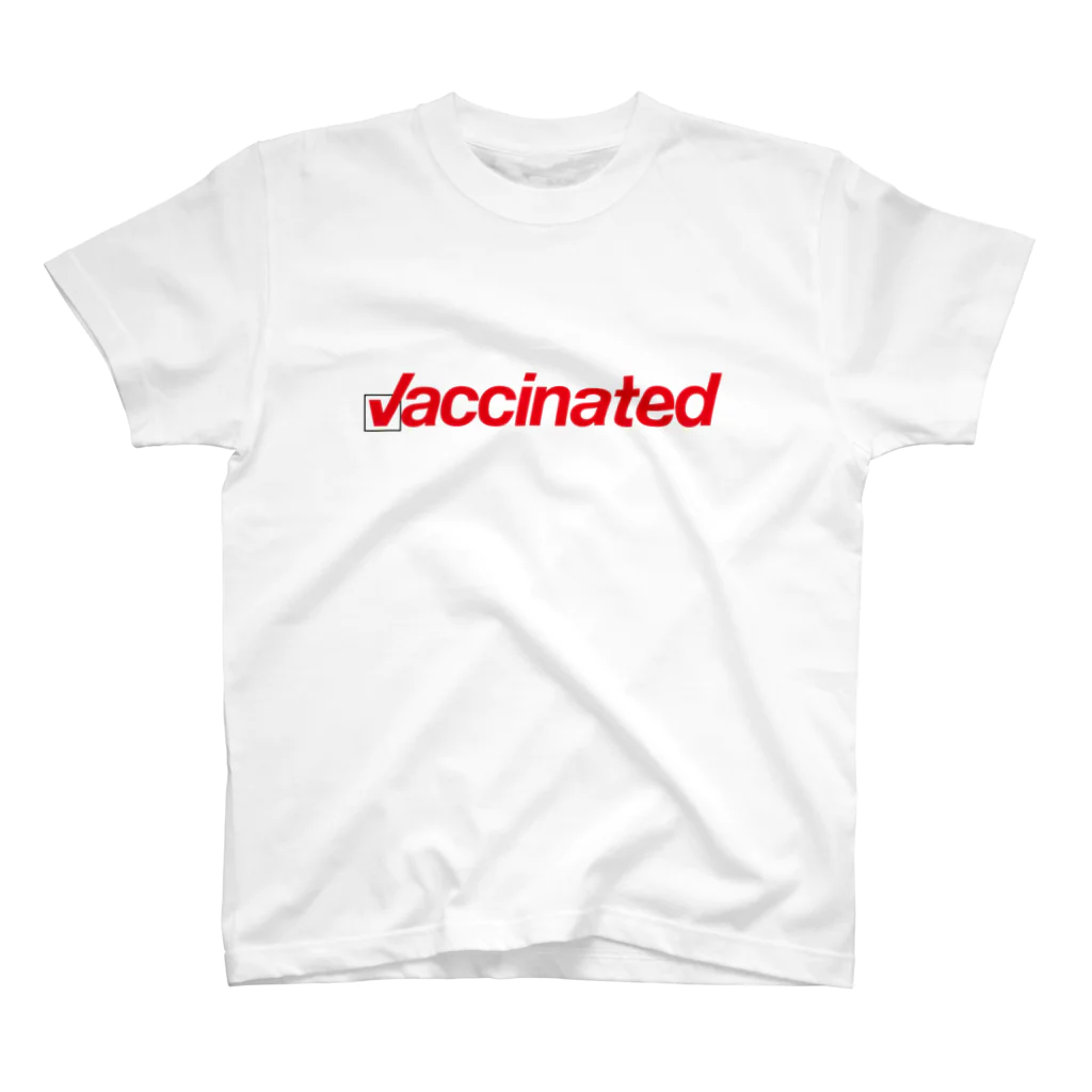 Life of heArtのVaccinated／新型コロンウイルス・ワクチン接種済み スタンダードTシャツ
