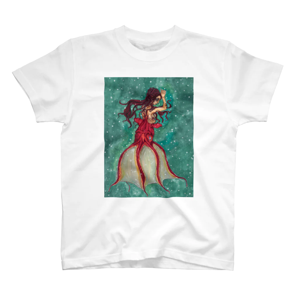 Nellyhime のアートのファンタジー 人魚 スタンダードTシャツ