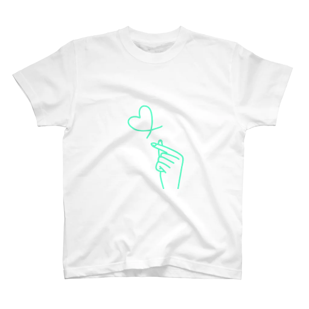 らくがきクオリティのmint green lover Regular Fit T-Shirt