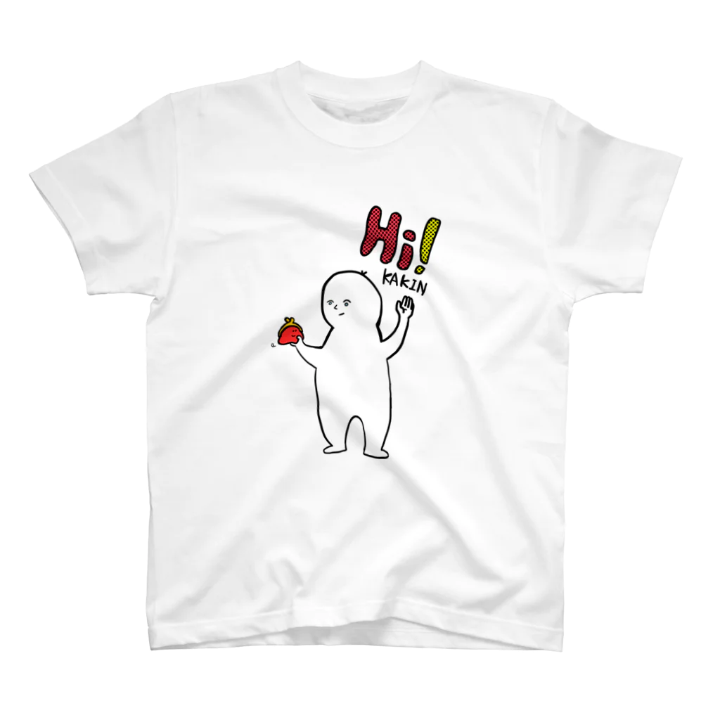 ××（めめ）@羽織ると可愛いデザインのHi!課金くん（文字色違い） Regular Fit T-Shirt