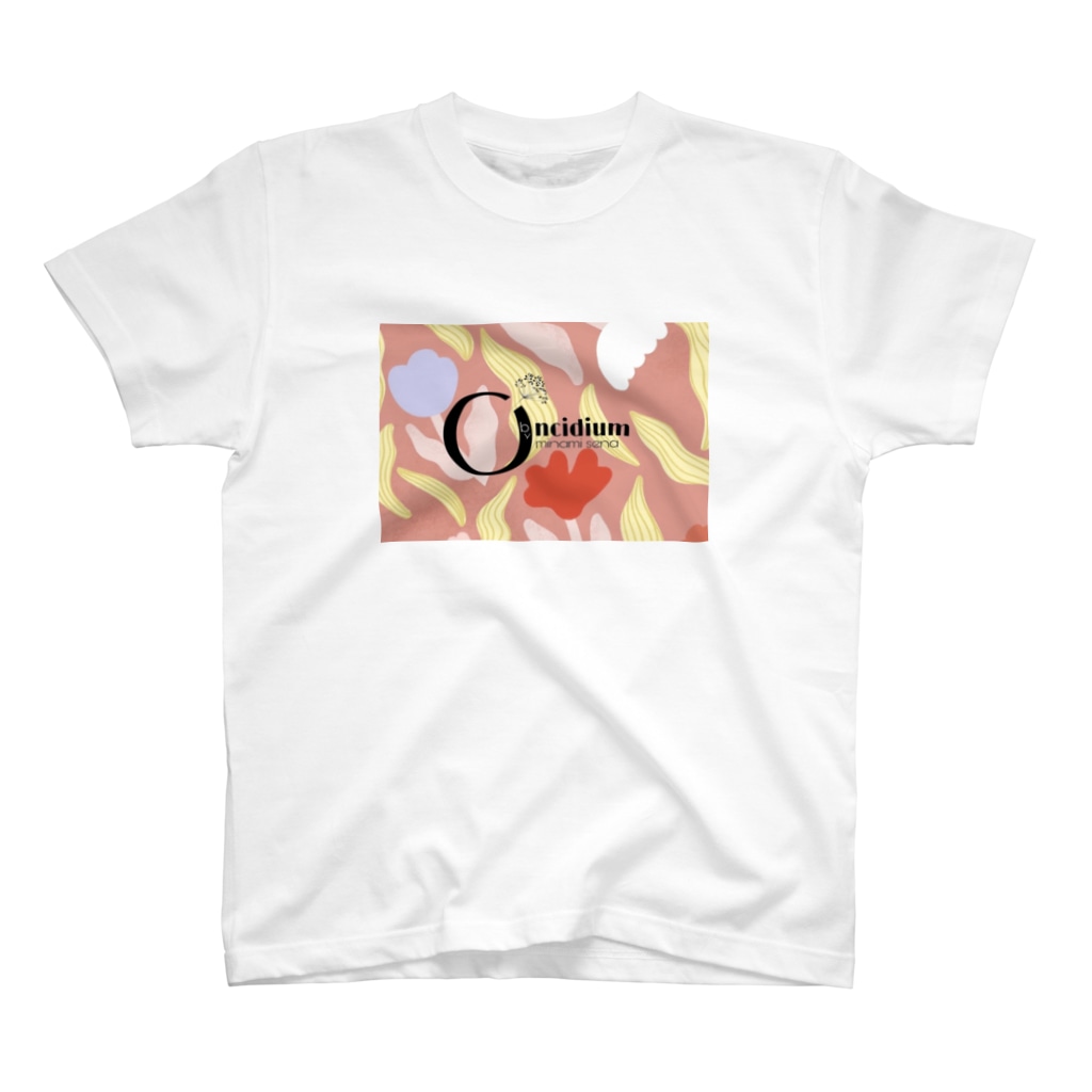 Oncidium  by minamisenaのフラワー✖️ロゴ T-Shirt