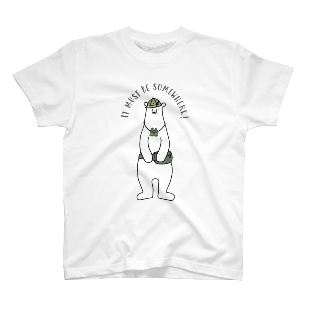 シロクマ商店の探求クマ Regular Fit T-Shirt