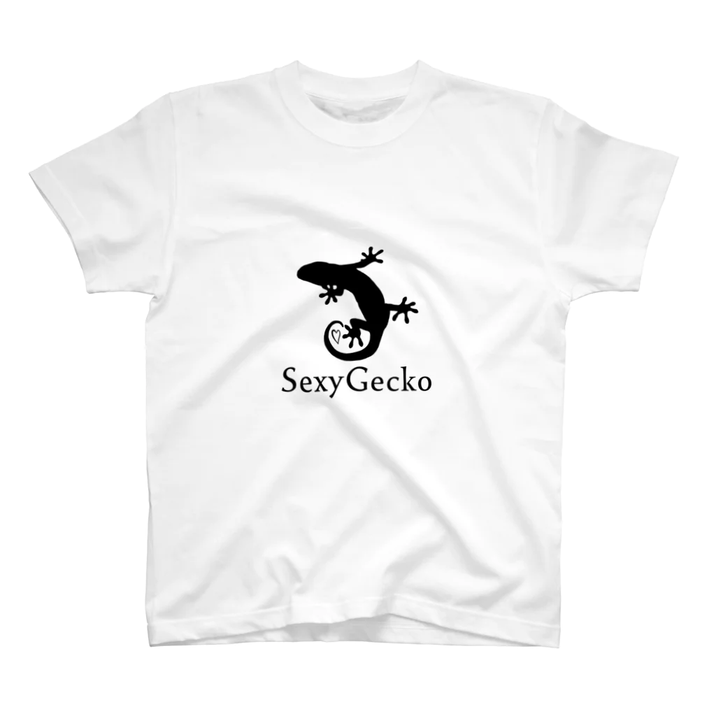 雑貨屋　霧の字のSexy Gecko（黒） Regular Fit T-Shirt