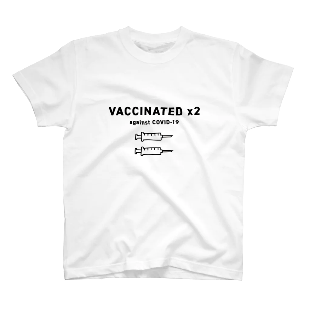 youichirouのワクチン接種済(VACCINATED 2回接種済み) Regular Fit T-Shirt