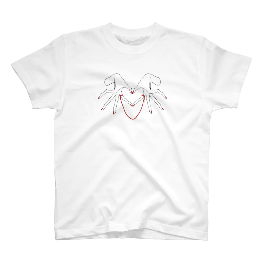 明墨のHandsign_HEART_3B Regular Fit T-Shirt
