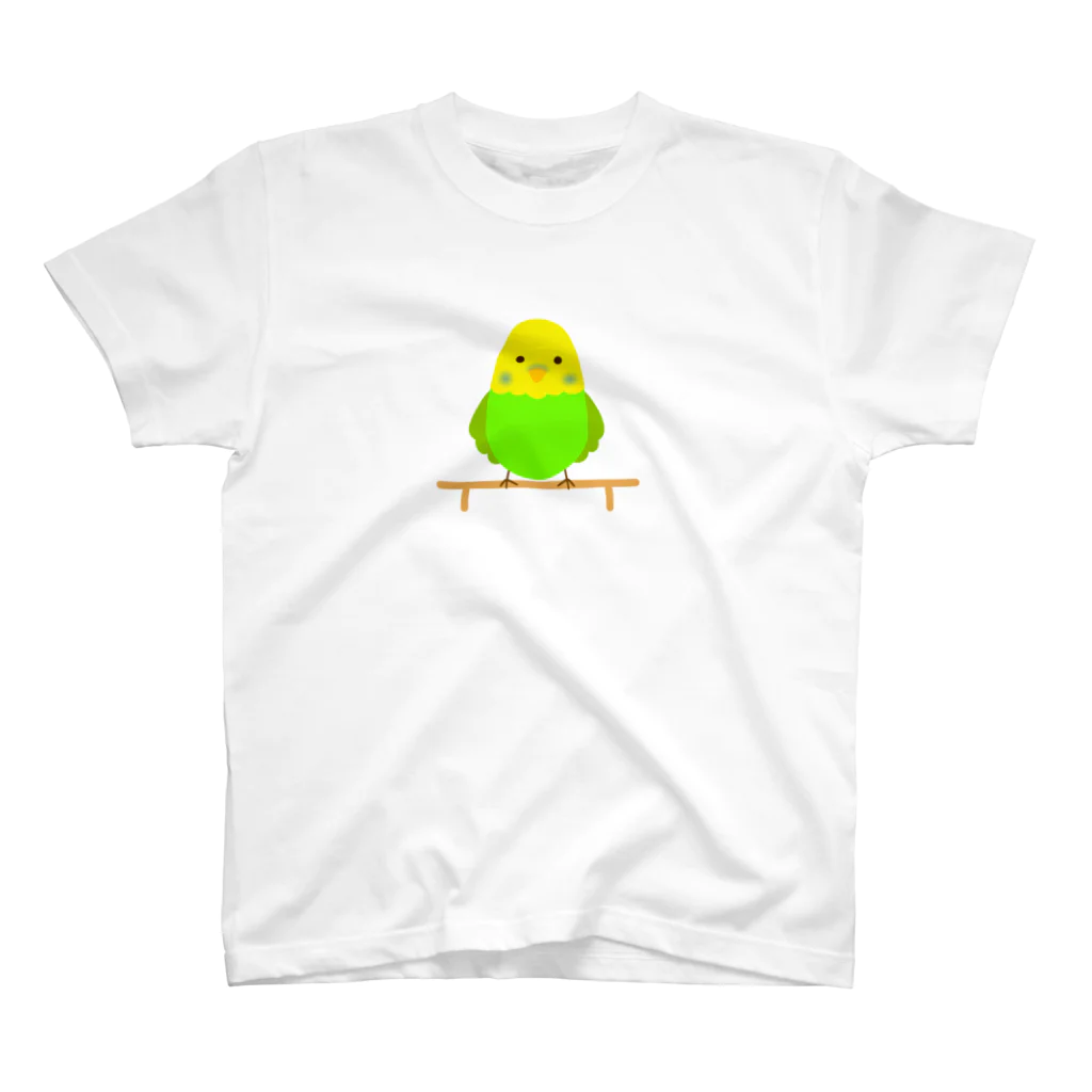 ピョコの雑貨屋の黄色インコ スタンダードTシャツ