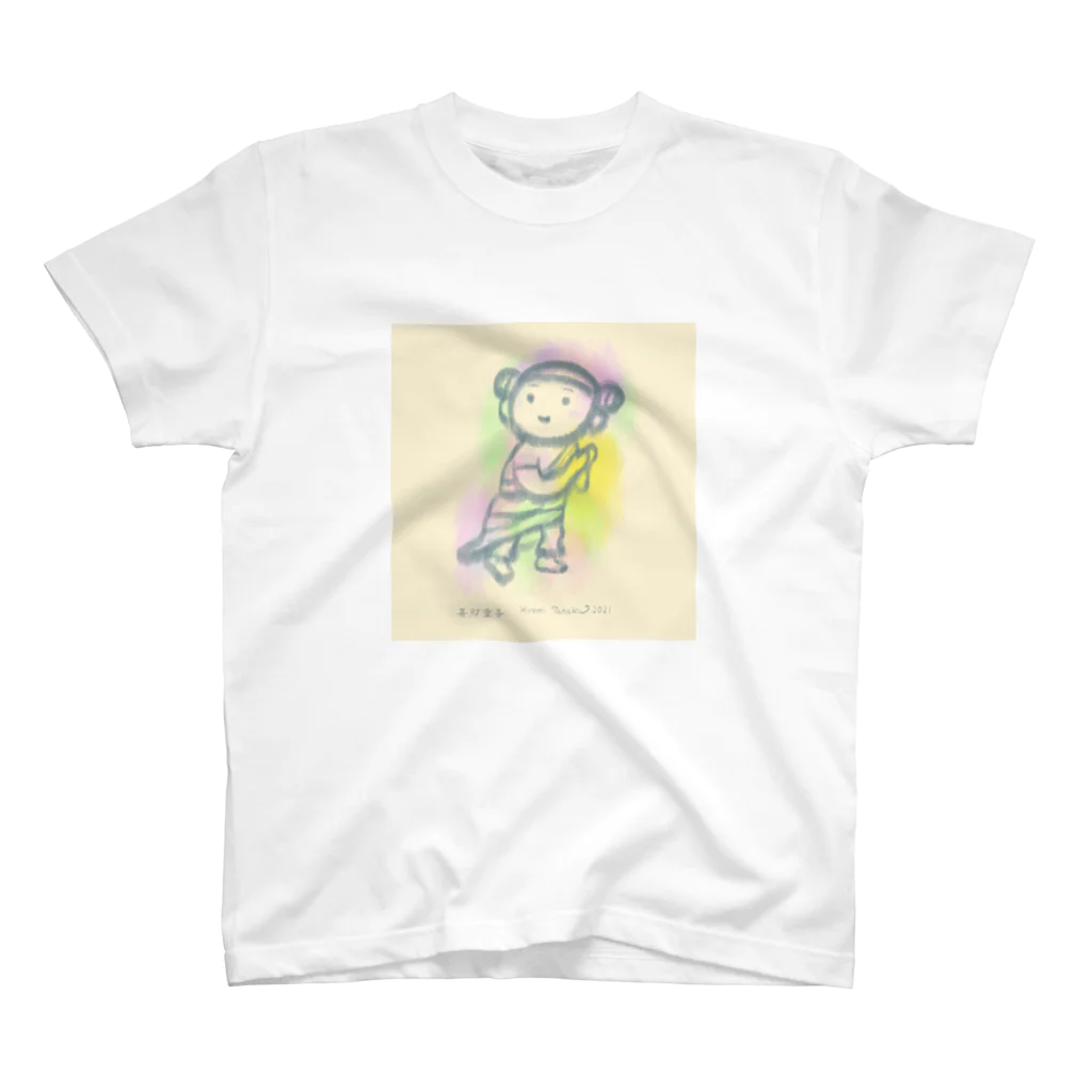 田中ひろみ(usagitv)のゆる仏画「善財童子」 スタンダードTシャツ