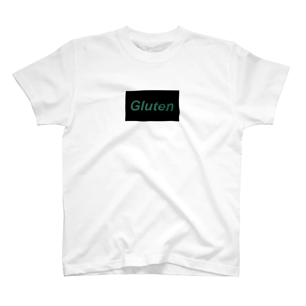 Glutenのグルテン（黒） スタンダードTシャツ