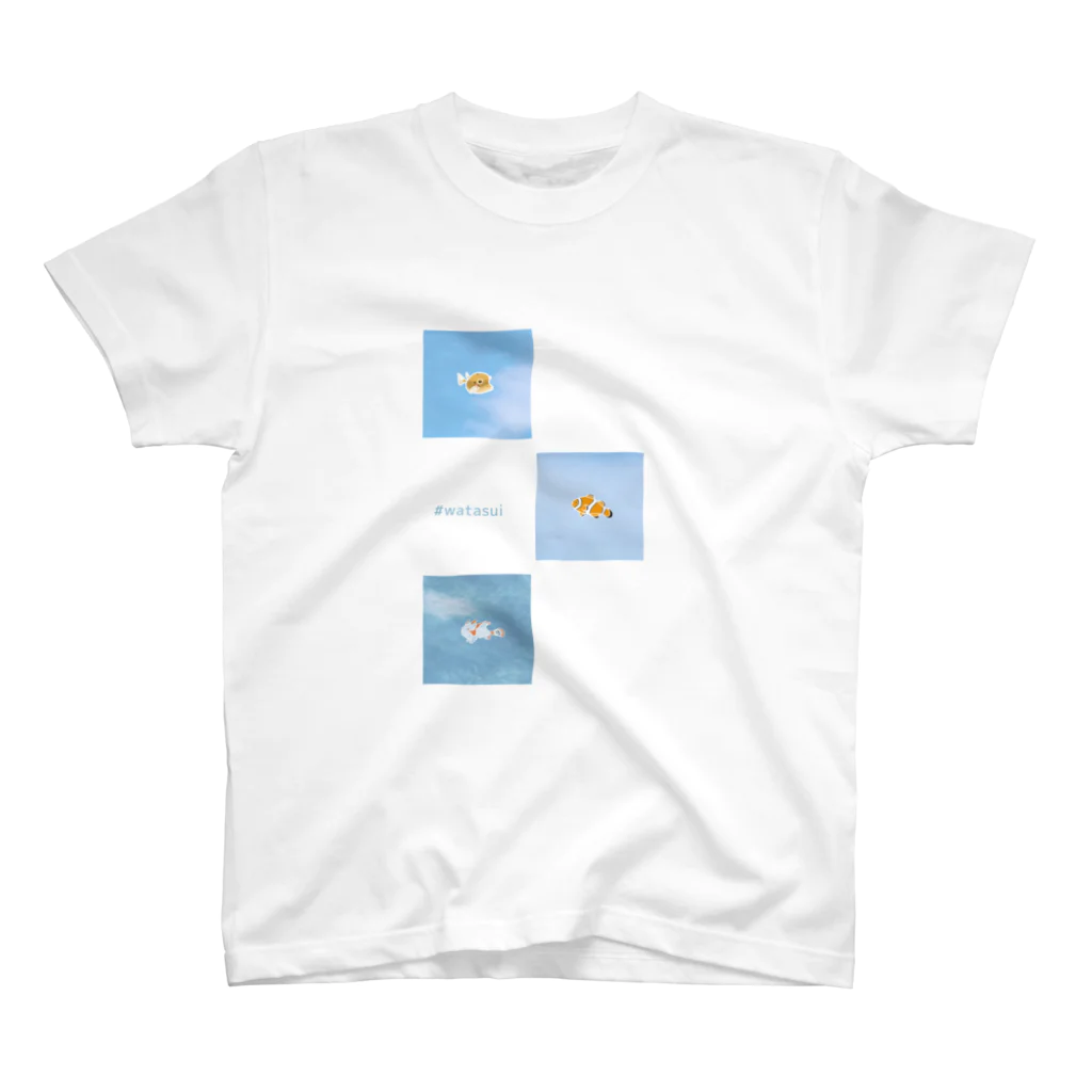 わたぐも水族館︎︎ ☁︎︎のわたぐも水族館 #夏 スタンダードTシャツ