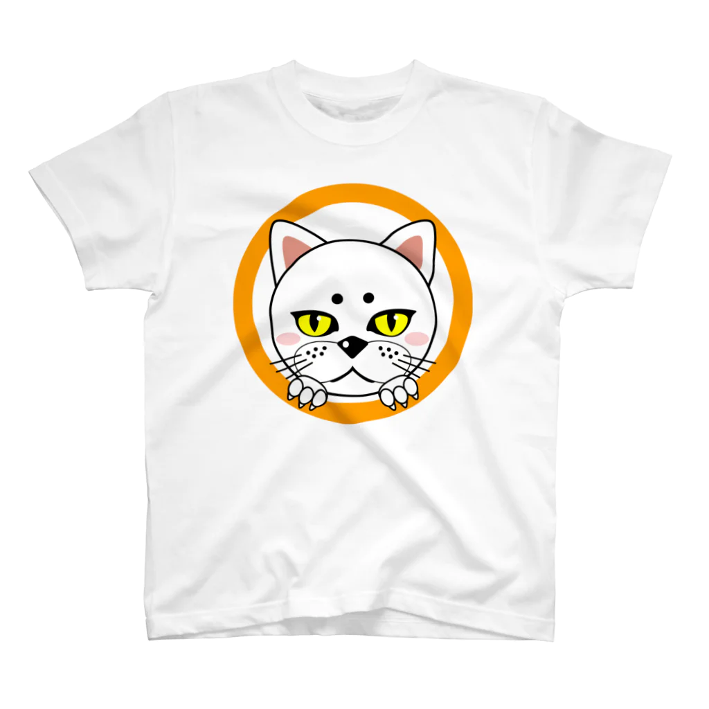 nico-nico martのねこっぱち Regular Fit T-Shirt