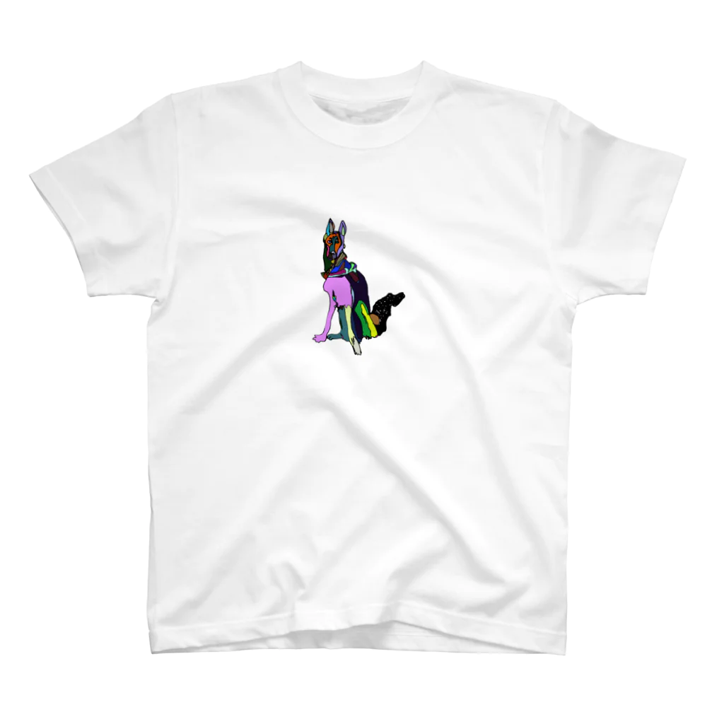 natsukitanitameのカラフルな犬 / colorfuldoggy スタンダードTシャツ