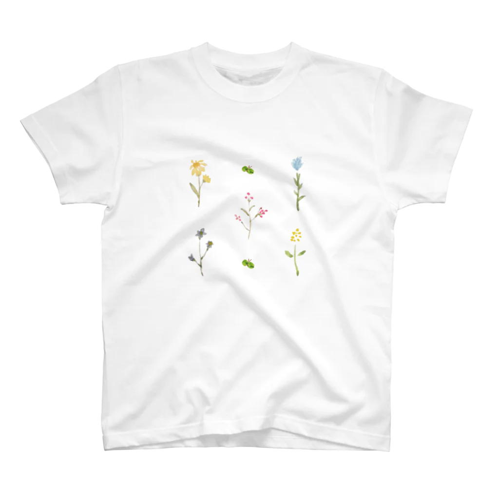 ampluieの水彩花 Regular Fit T-Shirt