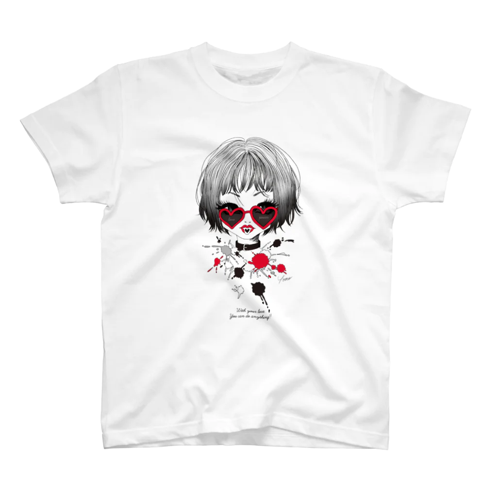 Yoocoのlovepower スタンダードTシャツ