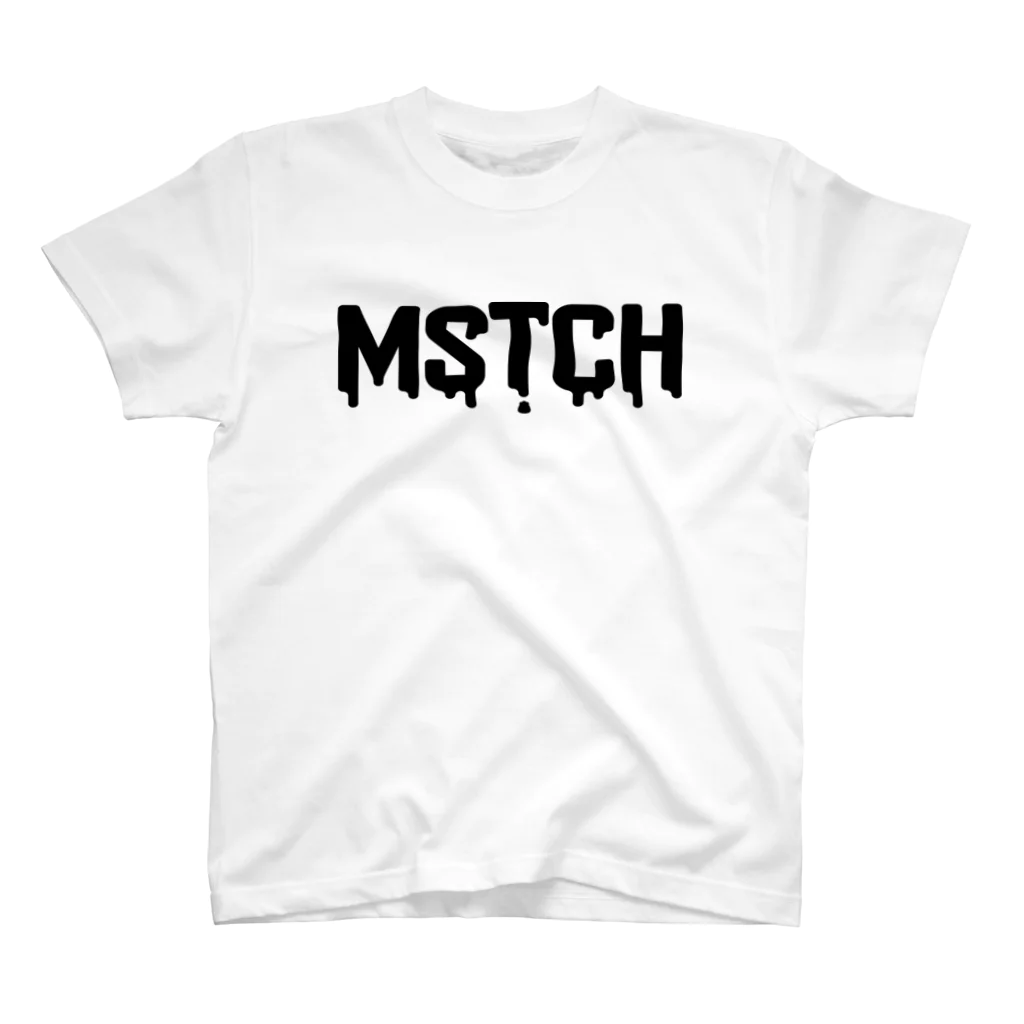 MUSUTCH（むすっち） SHOPのMSTCH黒ロゴノーマルTシャツ Regular Fit T-Shirt