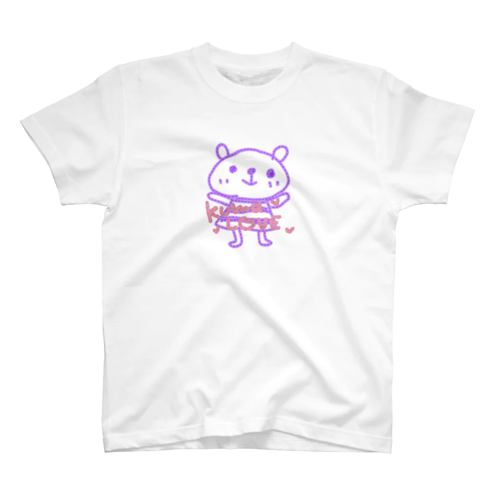 ワックマちゃんのわっくま　くまラブ スタンダードTシャツ