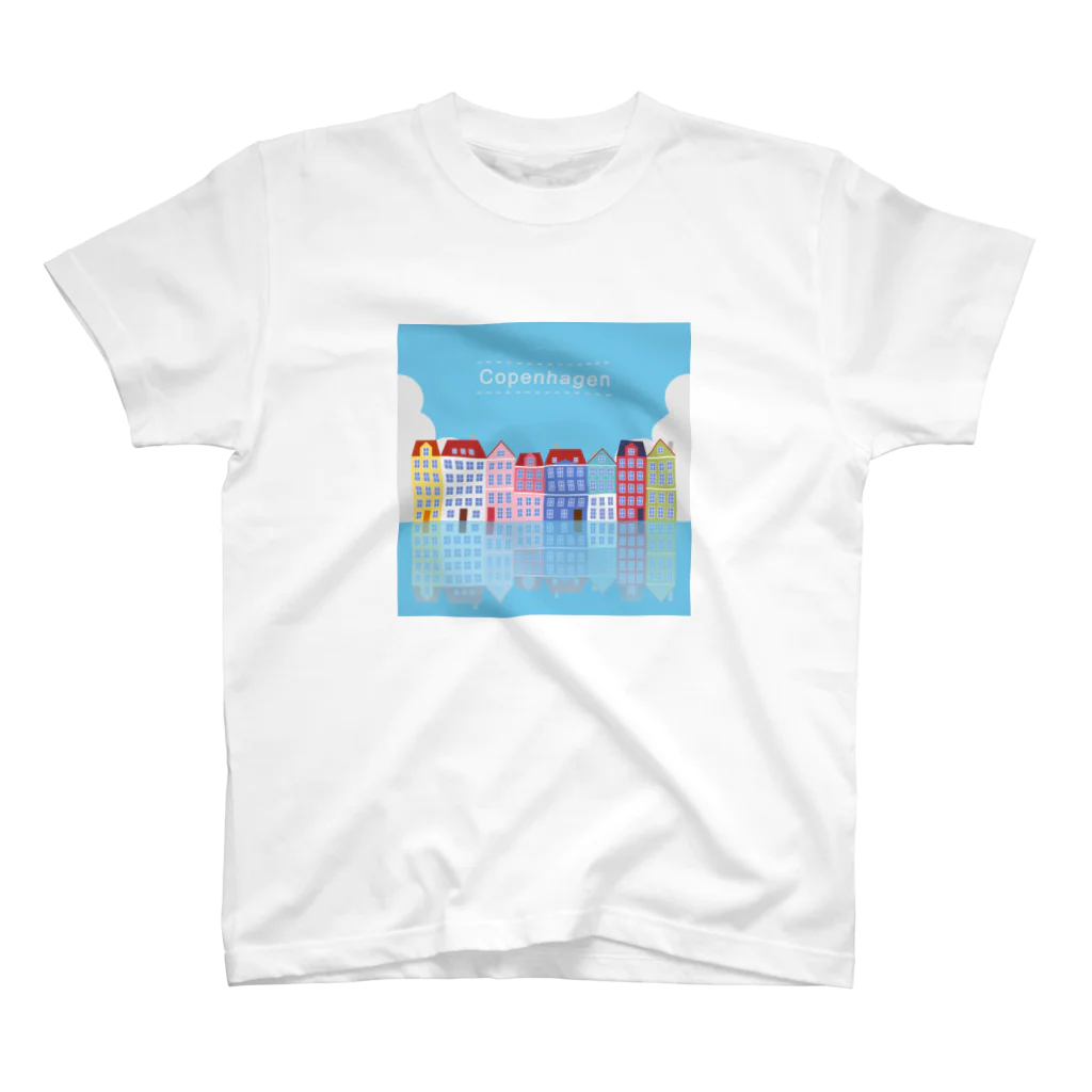 そいそいソイラテのコペンハーゲン(北欧デンマーク) スタンダードTシャツ