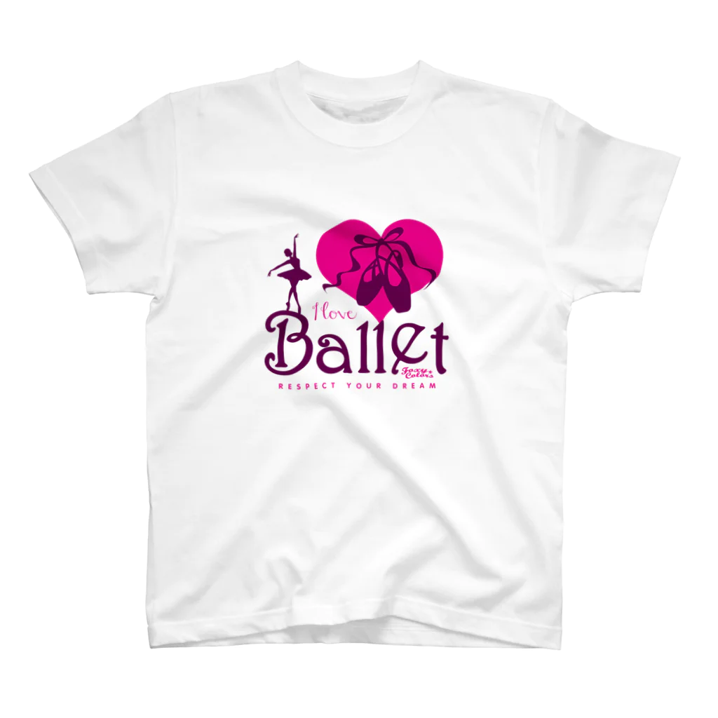 FOXY COLORSのI Love Ballet B スタンダードTシャツ