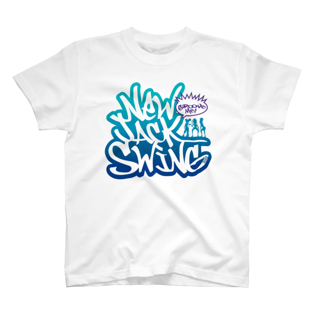 FOXY COLORSのNew Jack Swing blue  Regular Fit T-Shirt