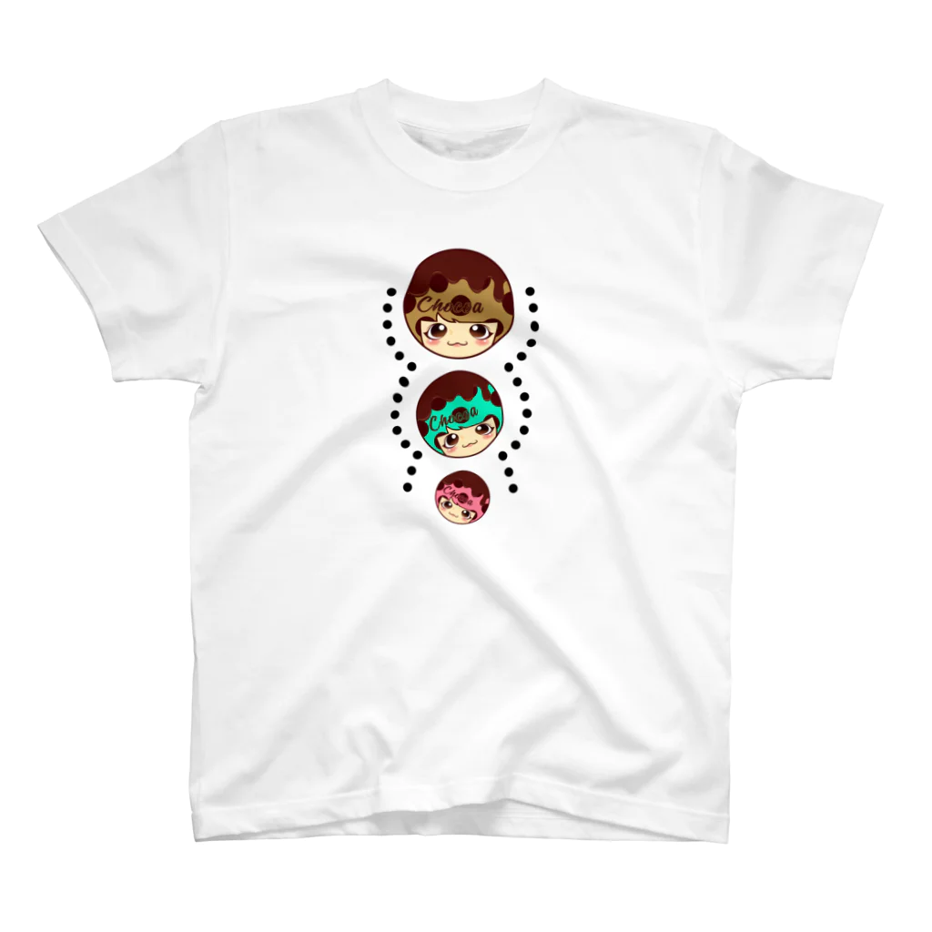 【Chocoa】-チョコア-のChocoa: 3色だんご スタンダードTシャツ