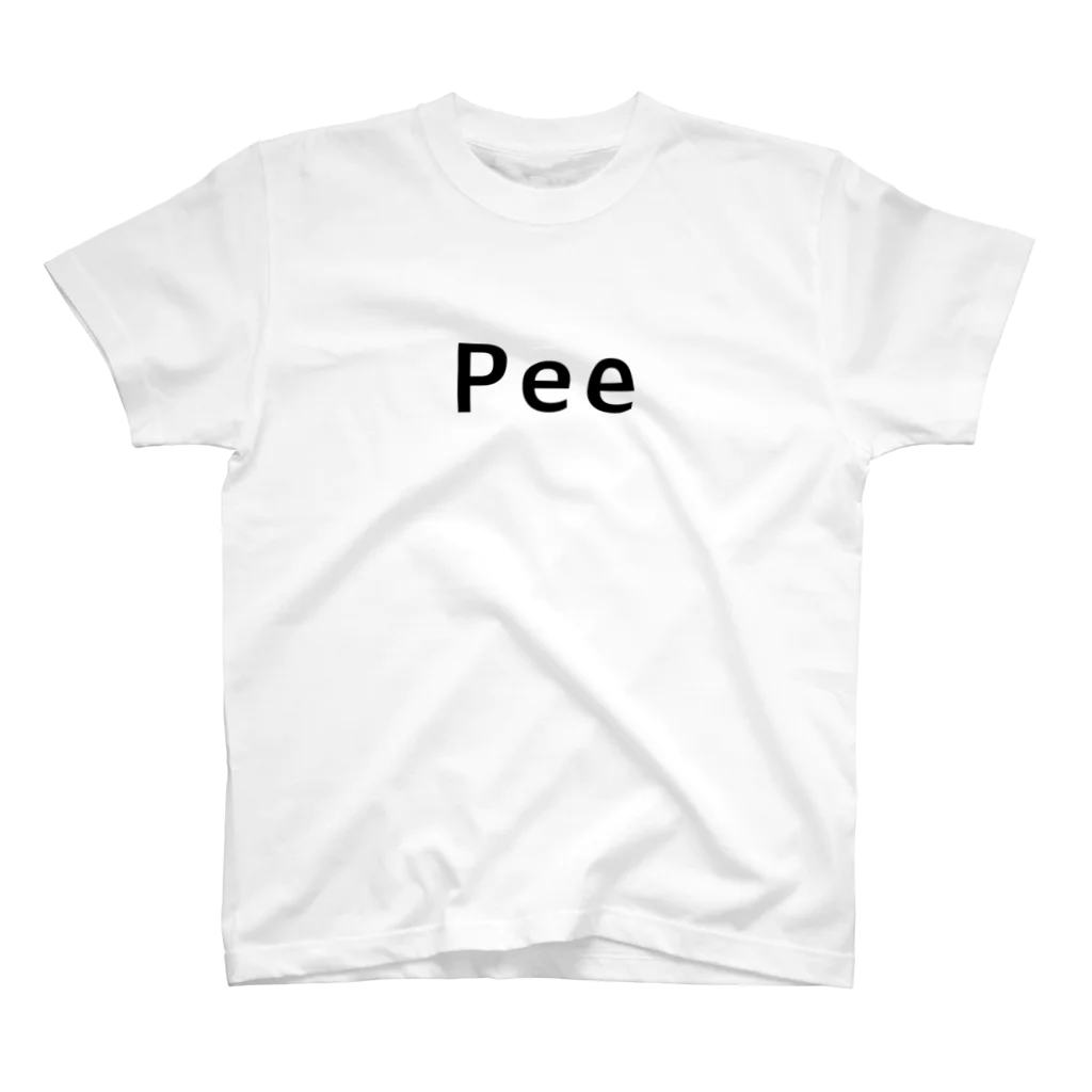 牡鹿商店のＰｅｅ黒文字 Regular Fit T-Shirt