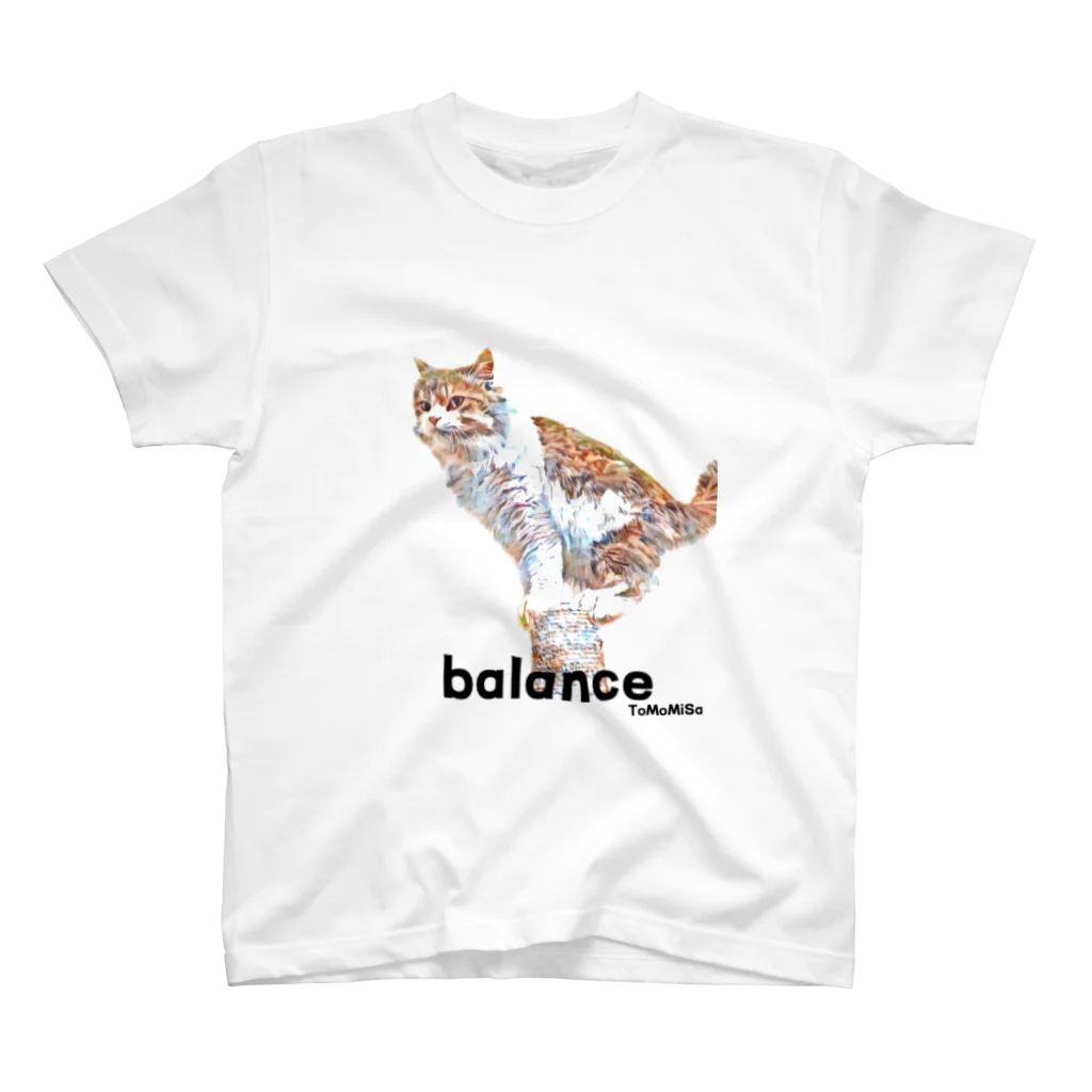 ToMoMiSaのbalance -猫 スタンダードTシャツ