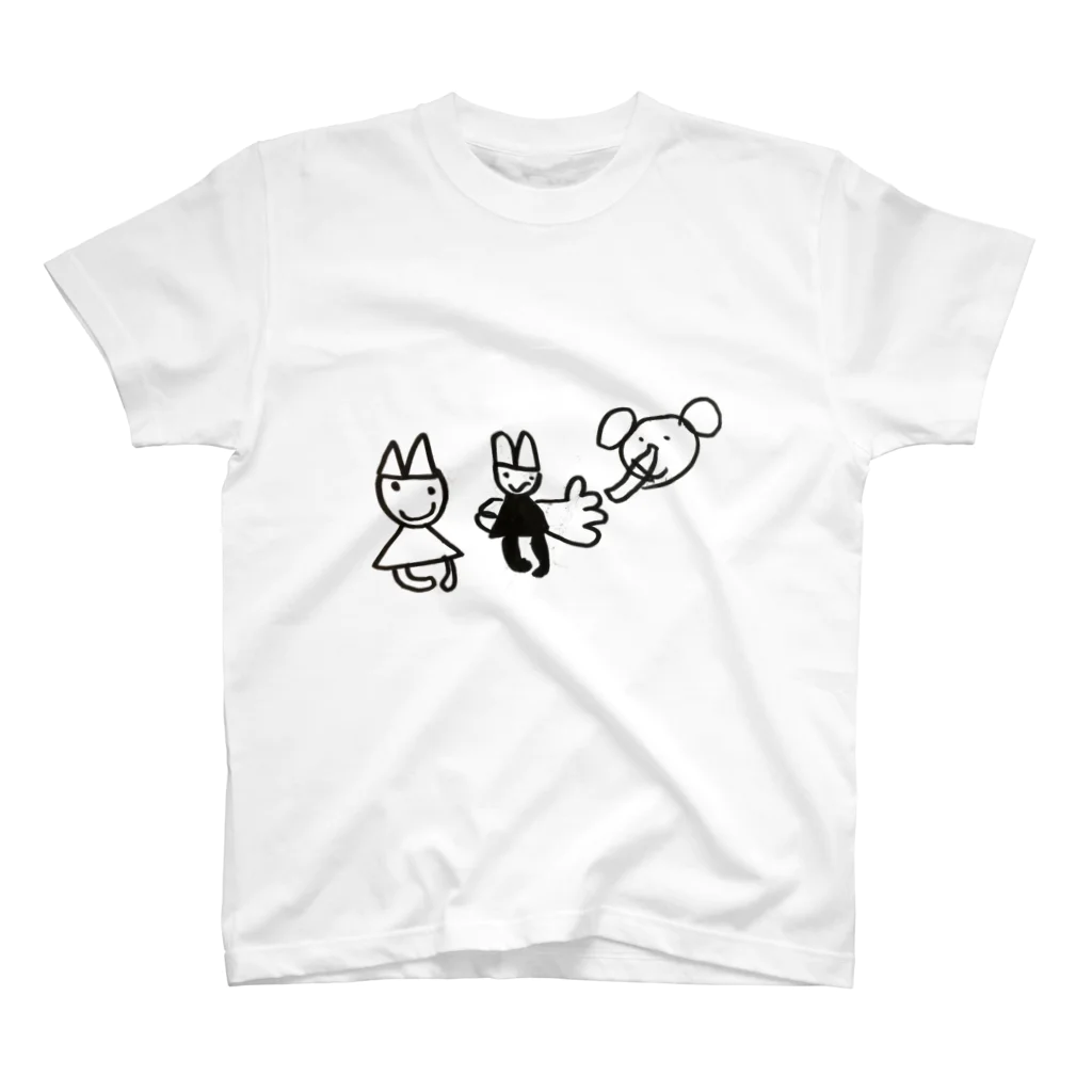 もりもりのお絵かき　動物イラスト Regular Fit T-Shirt