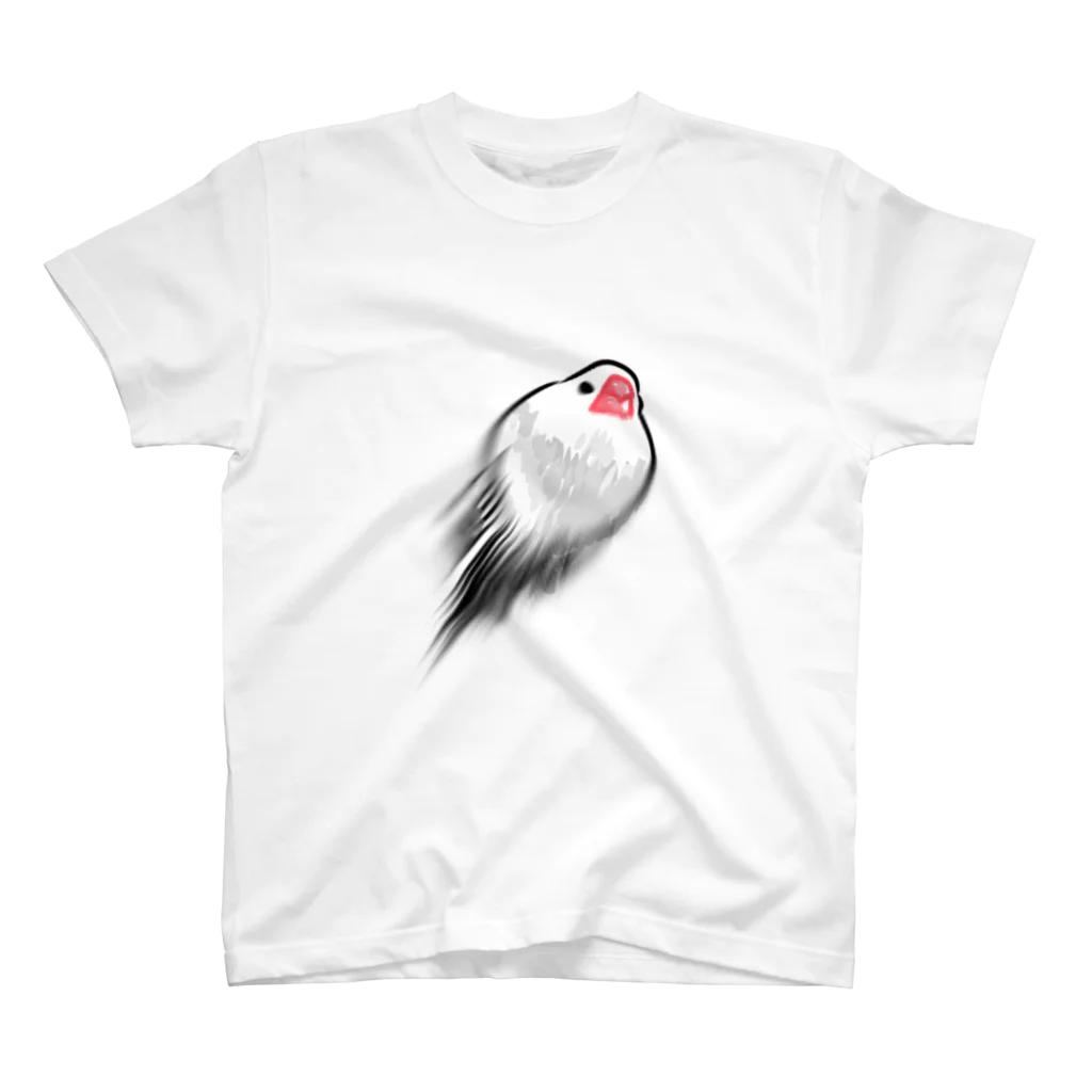 ゴイサギのおみせの孤独なぶんちょ砲(文鳥) スタンダードTシャツ