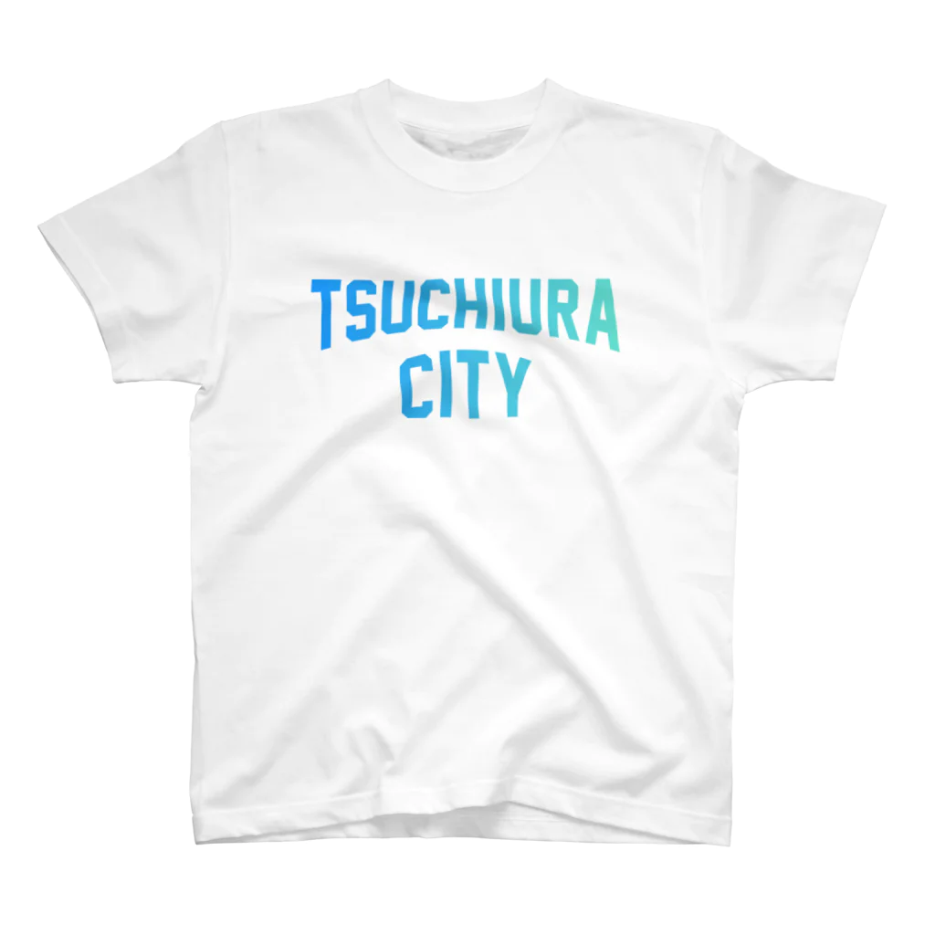 JIMOTOE Wear Local Japanの土浦市 TSUCHIURA CITY ロゴブルー スタンダードTシャツ
