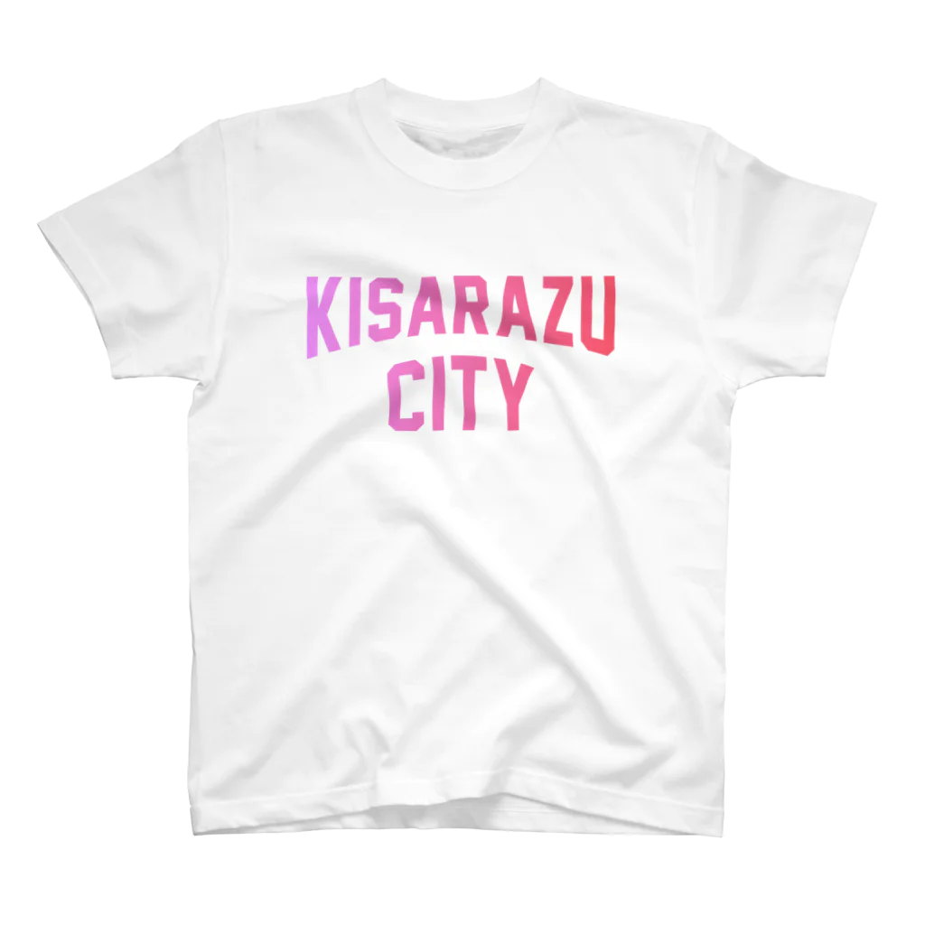 JIMOTOE Wear Local Japanの木更津市 KISARAZU CITY ロゴピンク Regular Fit T-Shirt