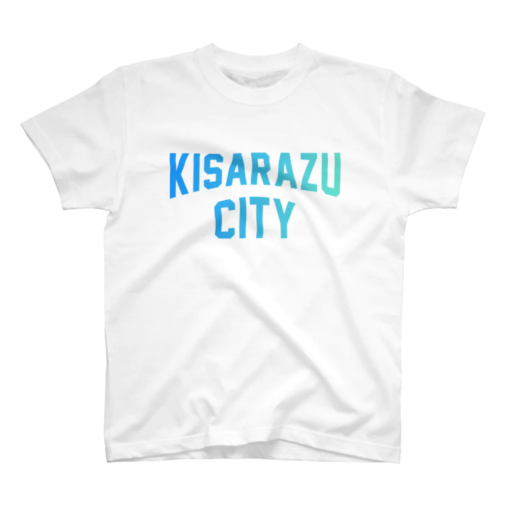 JIMOTOE Wear Local Japanの木更津市 KISARAZU CITY ロゴブルー Regular Fit T-Shirt