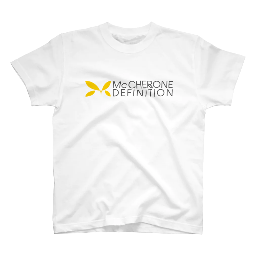 McCHERONE DEFINITIONのMcCHERONE DEFINITIONロゴ(横)[淡色] Regular Fit T-Shirt