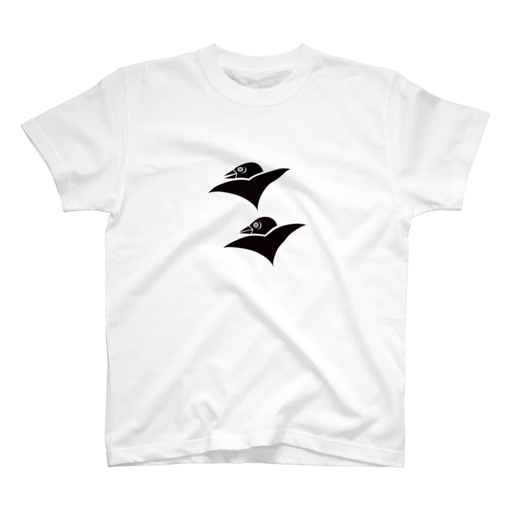 二両亭かるたの戦国花札の家紋「二つ雁金」 Regular Fit T-Shirt