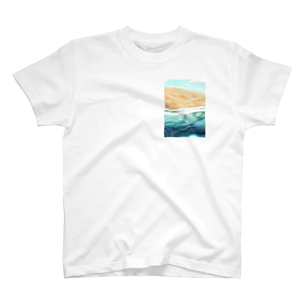 SamaraIllustのどこかの海 Regular Fit T-Shirt