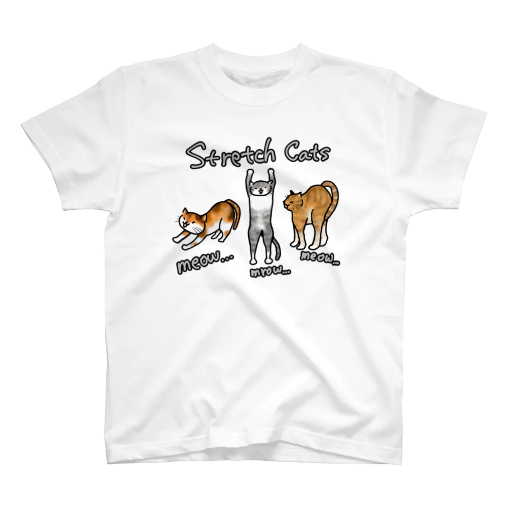 Lily bird（リリーバード）ののびをする猫ちゃんず カラー Regular Fit T-Shirt