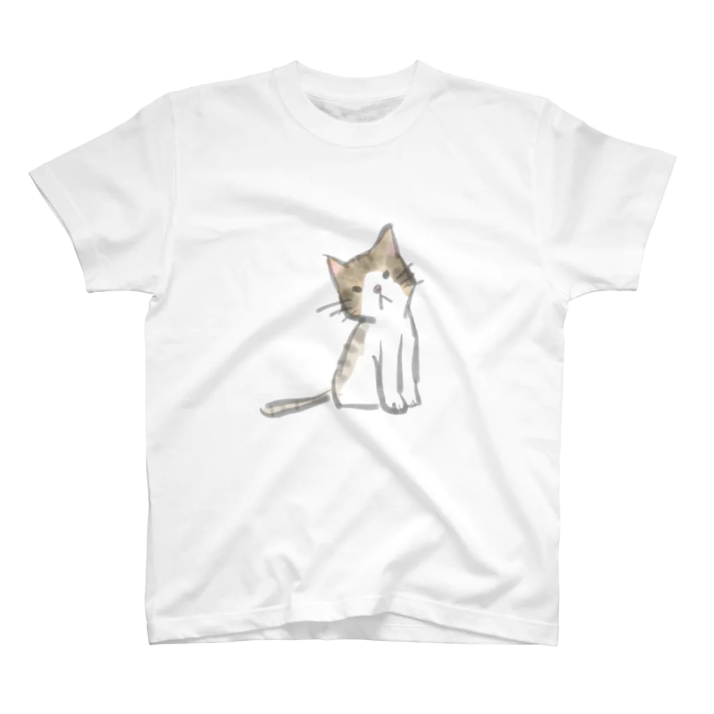 ねこのごまおはぎのぼんやりねこ スタンダードTシャツ