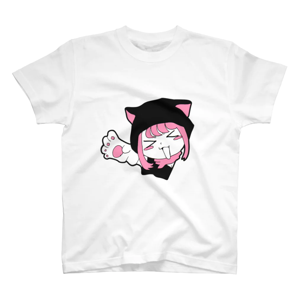 にゃあ(肉球派絵師)のねこみみにんじゃねこみちゃん Regular Fit T-Shirt