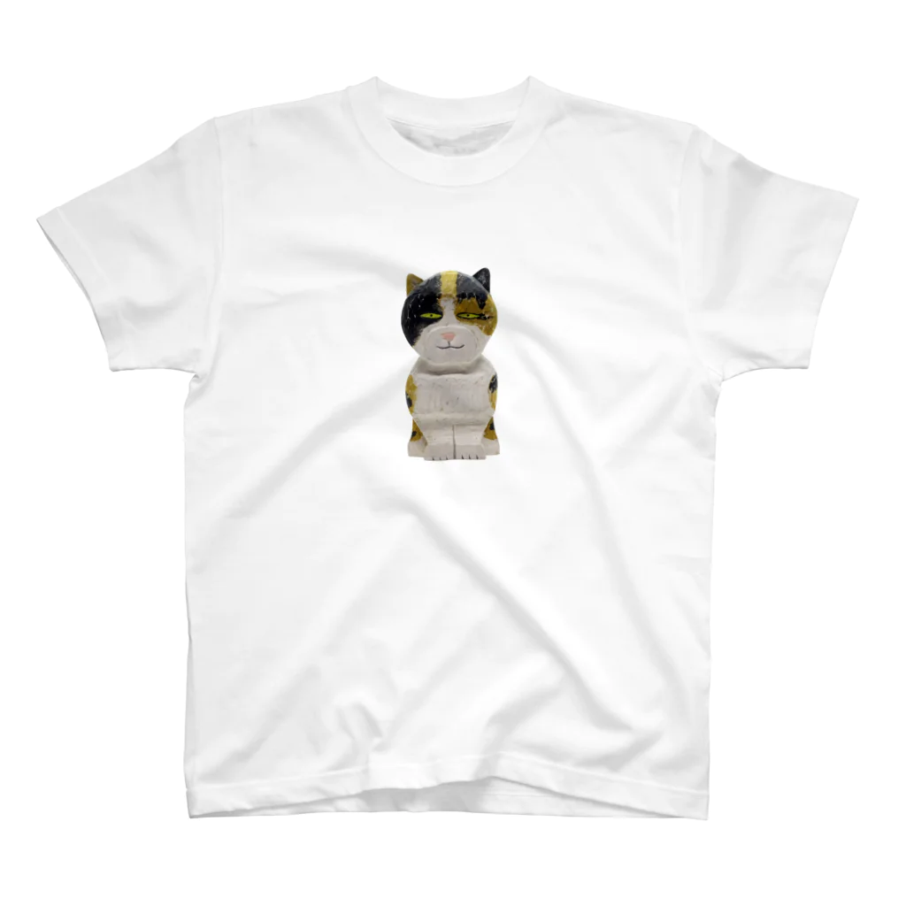 遊工房 ふじいのふじい動物園 猫 (三毛) Regular Fit T-Shirt