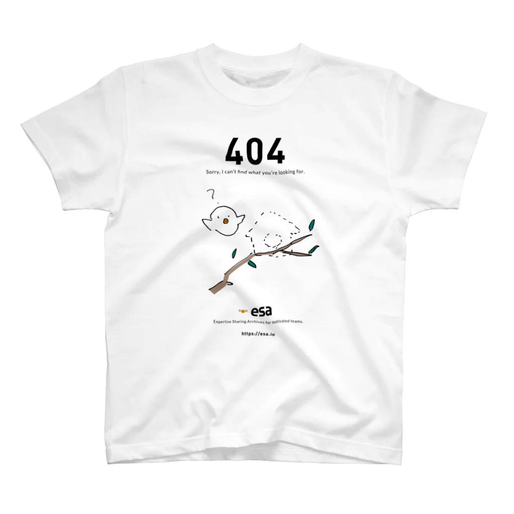 (\( ⁰⊖⁰)/) esaのesa.io 404（雑）  スタンダードTシャツ