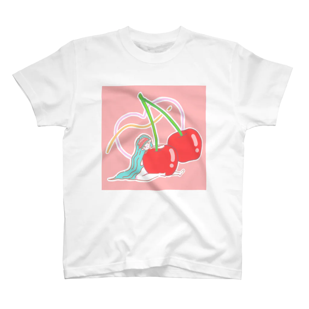 りなけらとぷすのdoki×2 さくらんぼちゃん Regular Fit T-Shirt