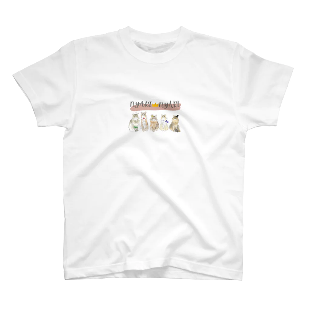 nunutanのニャリニャリ　 スタンダードTシャツ