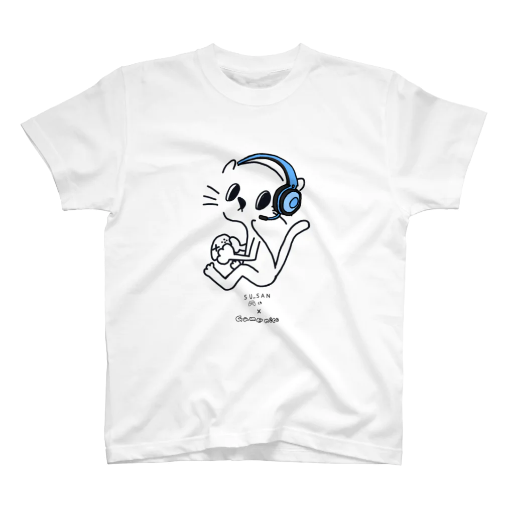 あむさんのsu_san.ch×ゲームネコ Regular Fit T-Shirt