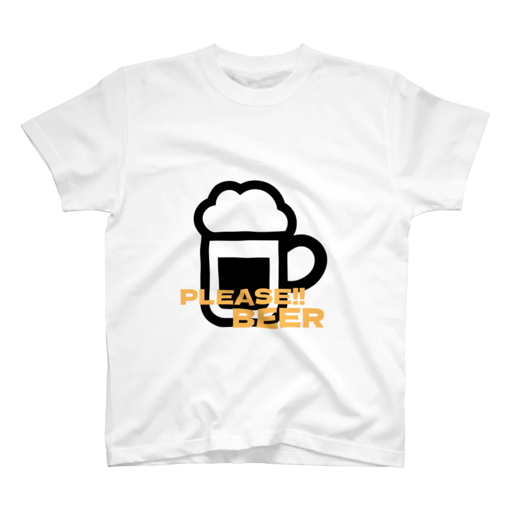 NaoのPleaseシリーズ「BEER」 スタンダードTシャツ