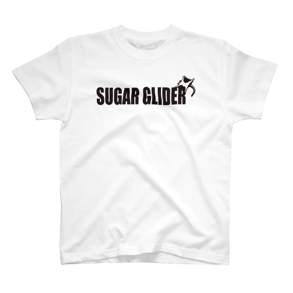 JD-WorxのSUGAR GLIDER「フクロモモンガ」（黒文字） スタンダードTシャツ