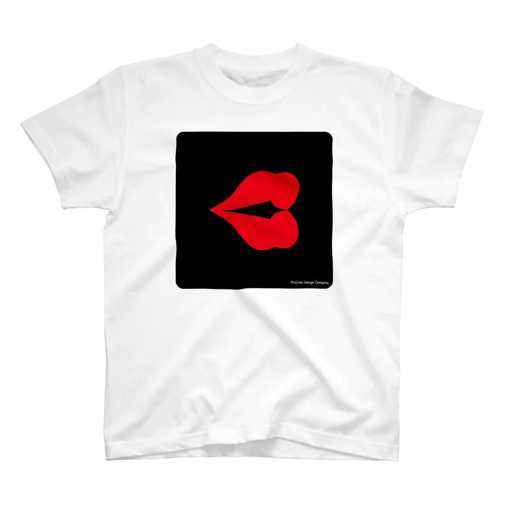 NJima_design_companyのlip スタンダードTシャツ